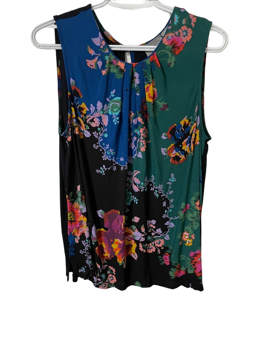 Vanessa Virginia by Anthropologie Sleeveless Floral Top Size Large